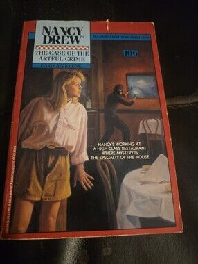 #106 The Case of the Artful Crime, Nancy Drew digest paperback -  Minstrel